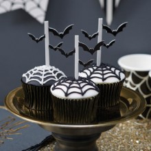 Halloween Bat Cupcake Toppers x10